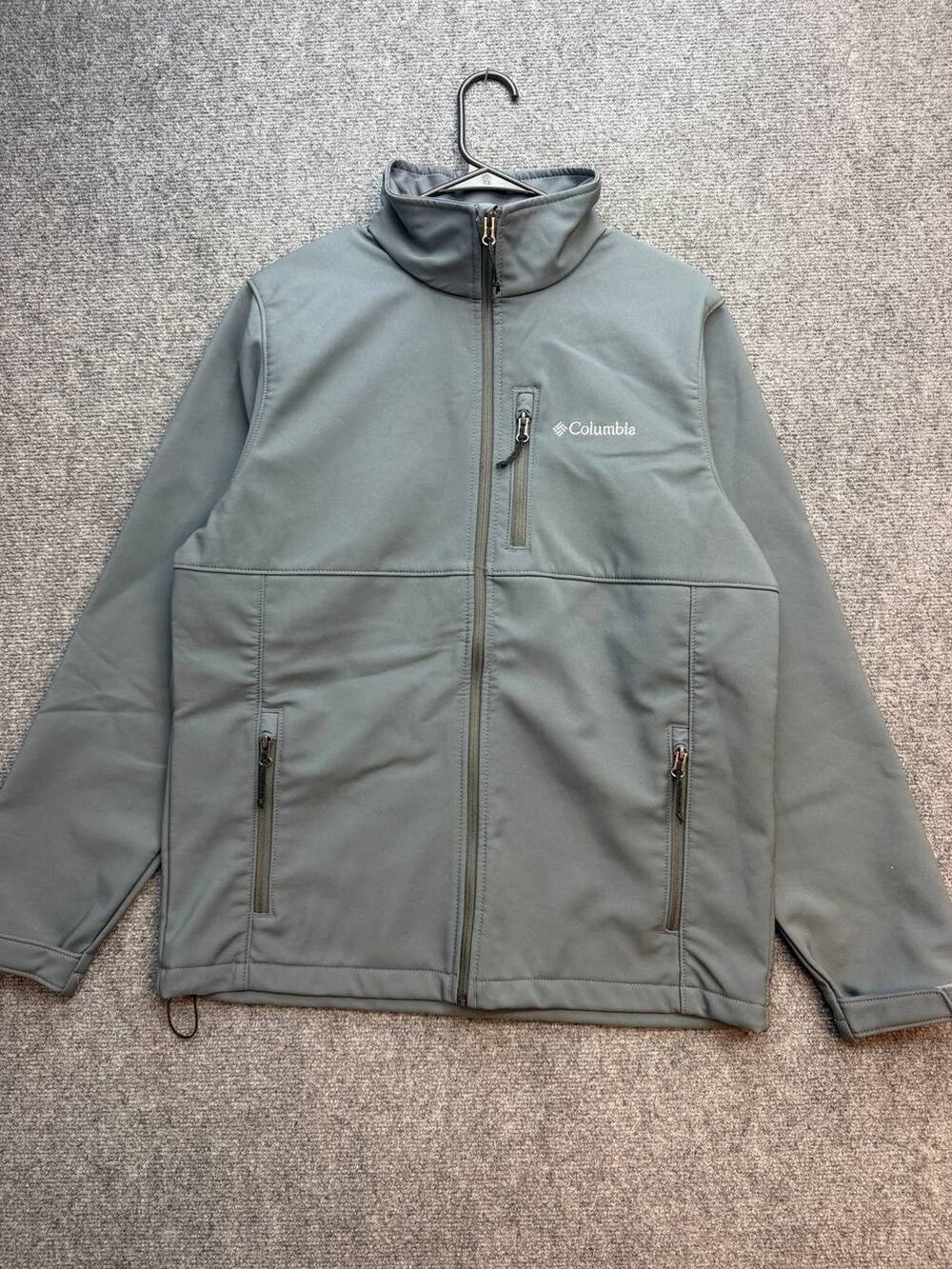Columbia Omni-Shield Men’s M Gray Softshell Fleece Lined Full Zip Jacket